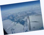 Partly frozen Hudson Bay, Canada